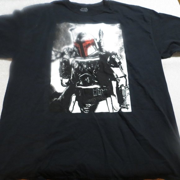 Men's Star Wars Boba Fett Halloween Jack-O'-Lantern Graphic Tee Black Large